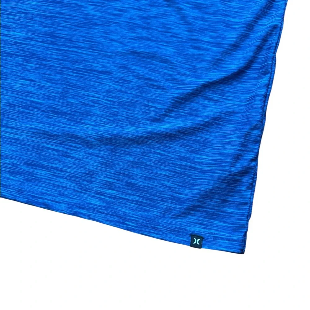 Hurley‎ Blue Two Tone Blue Polo Shirt Men’s Size Medium Logo Buttons Prep